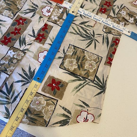 VTG Tapestry Floral Print Button Up Short Sleeve Shirt Women’s Size XL Hawaiian - Picture 2 of 6